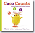 *Coco Counts: A Little Chick's First Book of Numbers* by Sloane Tanen, illustrated/photographed by Stefan Hagen
